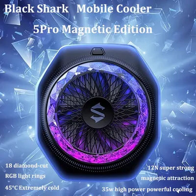 Original Black Shark Magnetic 5Pro Cooler FunCooler 5 Fast Mobile Phone Radiator For iphone Nubia Xiaomi Huawei Oppo Samsung