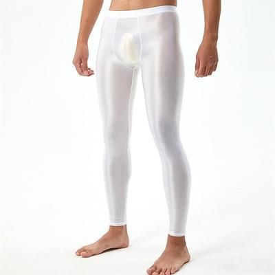 Pantaloni Leggings Tinta unica Finitura lucida Brillante Feticismo della pelle Effetto bagnato Per uomo Costume per Discoteca Parata dell'Orgoglio Mese dell'orgoglio Halloween Carnevale Adulti