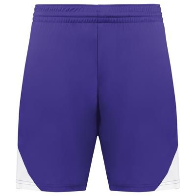 Augusta Sportswear 1736 Step-Back Modern Fit Basketball Shorts in Purple/White size XL | Polyester