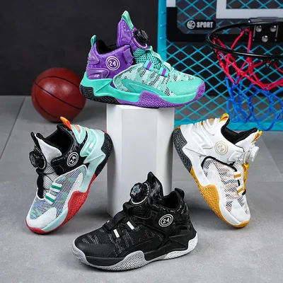 Nouvelles chaussures de basket-ball décontractées respirantes et élégantes de haute qualité pour enfants et garçons