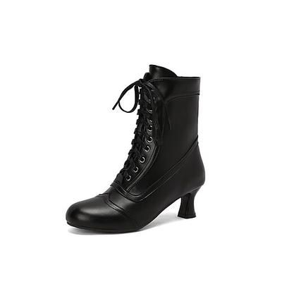Rococò Vittoriano Rinascimento Scarpe A stivale Costume Per donna Reale Mascherata Abbigliamento Quotidiano Adulti Scarpe