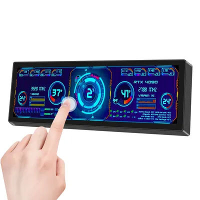 Moniteur tactile de 7.8 pouces, écran Long et large, HDMI, affichage de la température du PC, panneau de capteur, petit moniteur d'extension