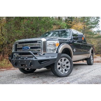 Fab Fours Bumper Steel Powdercoated Black Red Series, Front, FS11-RS2562-1