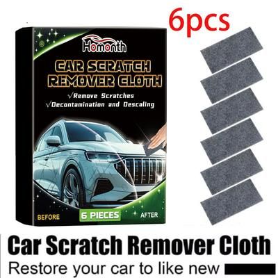 TEMU 6-pack Magic Remover Cloth For Car, Microfiber, Non-electric, No Battery Required, Repair And Descaling Tool