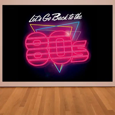 Let's Go Back To 80's Party Photography Backdrop Disco Music Glitter Photo Background Back to the