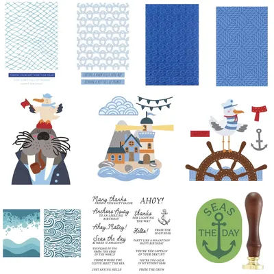 Sailor's Light Rolling Tide Seas The Day diy metal cutting dies clear stamps stencil press plates wax paper card album mould