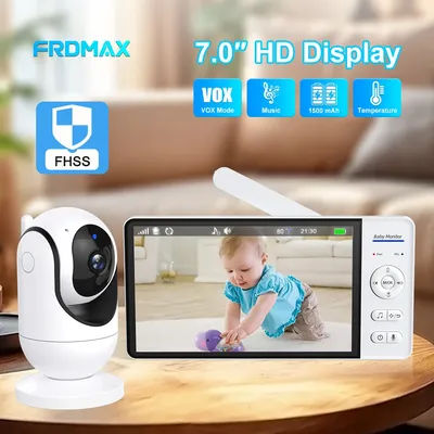 Video Baby Monitor Schermo da 7 pollici Protezione di sicurezza per bambini Mini telecamera interna