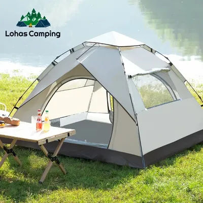 Lohascamping 2-4 People Quick-opening Tent Camping one touch tent Outdoor Automatic Pop-up Tent Fishing Beach Sunshine Shelter