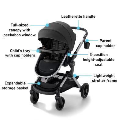 Graco Modes Nest DLX 3-in-1 Travel System - Raven
