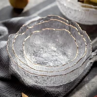 TEMU Salad Bowl Set Unique Pattern - , Clear For Use