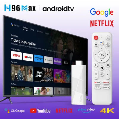 2025 New H96 MAX RK3518 Mini TV Stick Android 14 Smart TV Box Android14 2GB 16GB 8GB Wifi6 BT 4K HD Google Voice Media Player