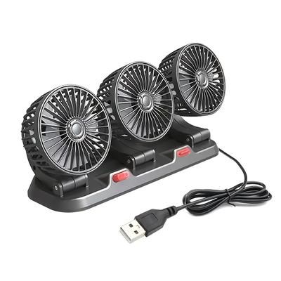 TEMU 3-head Portable Usb Car Air Circulator - Adjustable Wind Speed, Ideal For Vehicle Cooling & , No Battery Needed, Vehicle Cooling Solution|modern Aesthetic|usb Powered, Portable Air Circulator