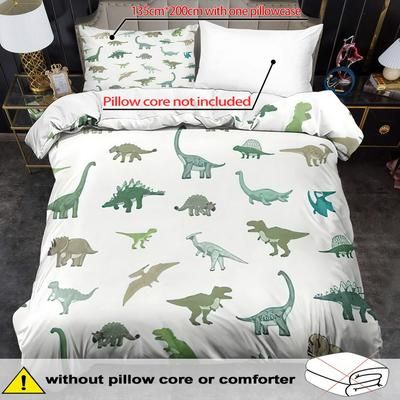 TEMU 2/3pcs Duvet - Bedding , Pattern, Washable, For Bedroom Or (includes 1 Duvet Cover + 1 Pillowcases, No )