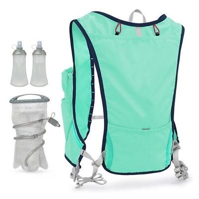 Gilet da corsa Pacchetto d'acqua Gilet di idratazione Manicotti Riflettente Impermeabile Asciugatura Rapida Poliestere per Maratona Escursionismo Jogging