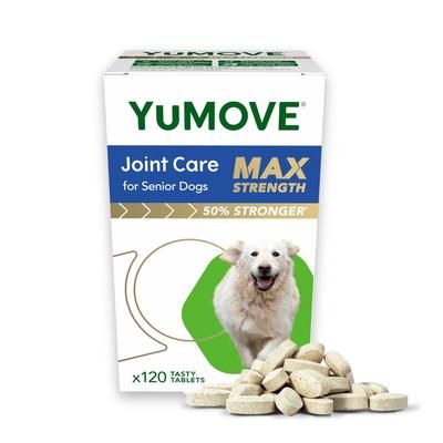 120 Tablets Max Strength Senior Dogs Joint Care YuMOVE Dog Supplements