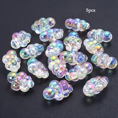 TEMU Pack Of 5, 1:6 Ratio Bubbles, Suitable For Miniature Doll House Bathtub Models, Or Fairy Beach - Acrylic Beads For Jewelry Craft