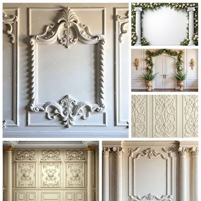 Retro European Palace Wall Theme Photography Backdrop Wedding Birthday Decorations Portrait Room Backgrounds Photo Studio Props