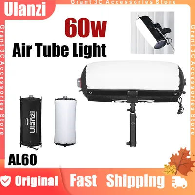 Ulanzi AL60 AL120 Inflatable Air Tube Light 60W Bi-Color 2700K-6500K LED Video Light Custom Foldable Soft Light Photography Lamp