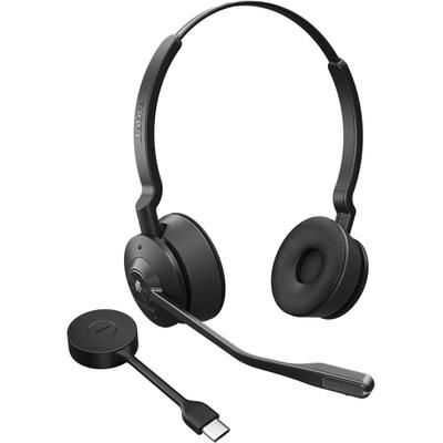 Jabra Engage 55 Headset - Stereo - Usb Type C - Wireless - Dect - 492.1 Ft - 40 Hz - 16 Khz - On-Ear - Binaural - Open