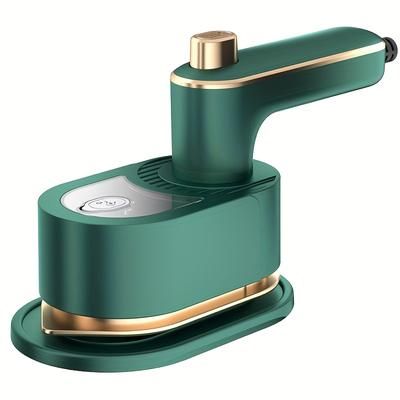 TEMU Portable Mini Iron - Rapid Heating, Foldable, Rotatable, Anti-slip Handle For Travel & Home Use