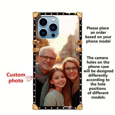 TEMU 1 Custom Photo Phone Case, Fully Wrapped, Stylish, Trendy Brand, Commemorative, For Lovers, Family, Souvenirs, Moments , Memorial Gift, Compatible With Iphone