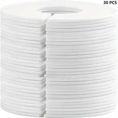 30pcs Baby Closet Dividers Set - Gender Neutral Baby Clothes Organizers with Labels Garment Separators for Nursery Wardrobe