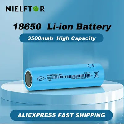 New 2025 18650 3500mAh Battery 3.7v 18650 Lithium Rechargeable Lithium 3,7V lithium Li-ion batteryBattery Flashlight Battery