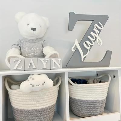 TEMU Customized Sign, Personalized Nursery Wall Decor - Plastic, 2d Flat Design, No Adhesive, Ideal For ' Room & Nursery Decor, Room Decor|custom Wall Art|nursery Decor, Nursery Decor