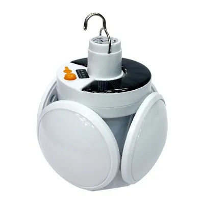 Camping Football Light Portable Folding Camping Lamp Remote USB Solar Charging Lighting Outdoor Camping Light Equipment Supplies