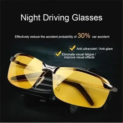 Lunettes de soleil de cyclisme Anti-UV, Vision nocturne, pour la conduite de jour et de nuit, polarisées, à la mode, pour l'extérieur, pour adultes