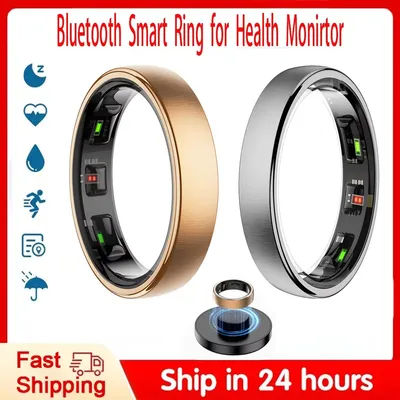 Anneau intelligent en acier R10, étanche, pour hommes et femmes, moniteur de santé, charge sans fil, moniteur de sommeil, Modes multisports pour android IOS