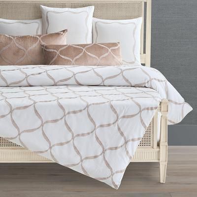 Haven Embroidered Bedding Collection - Champagne, Champagne Sham, Champagne Euro Sham - Frontgate