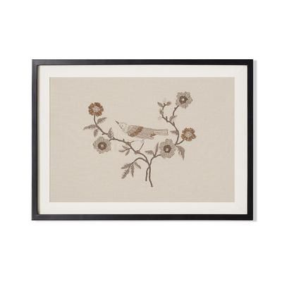 Finch and Flower Textile Wall Art - Frontgate