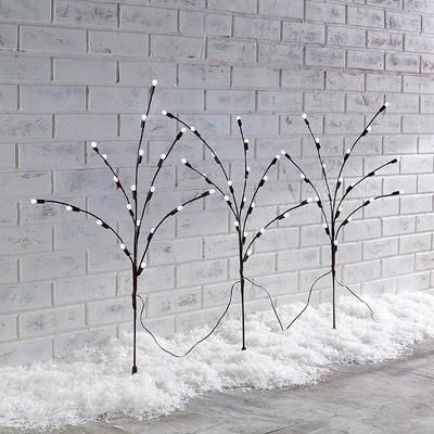 LED Pathway Twigs, Set of Three - Frontgate