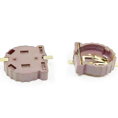 10pcs/lot CR1220 SMD Battery Holder 3V BS-1220-2/ CR1220 High Temperature Resistant SMD Battery Box