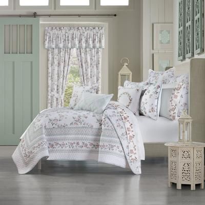 Rialto Sage 3 Piece Quilt Set by Royal Court in Sage (Size TWIN)