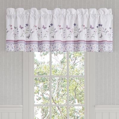 Nola Window Straight Valance by Royal Court in Lilac (Size ONE SIZE)