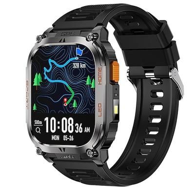 Nuovo orologio intelligente da uomo con GPS e tracciamento IP68 impermeabile 2.01 IPS, display sempre aggiornato, bussola, frequenza cardiaca, batteria da 630 mAh, chiamata Bluetooth, smartwatch da