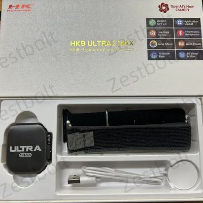 Original officiel HK9 Ultra2 Max montre hommes AMOLED écran ChatGPT BT appel 2GB ROM montres de sport GPS HK9 Pro Max Smartwatch hommes