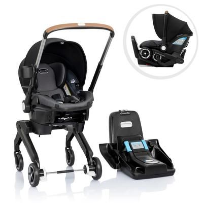 Evenflo Shyft DualRide Infant Car Seat Stroller Combo with Carryall Storage - Boone Gray