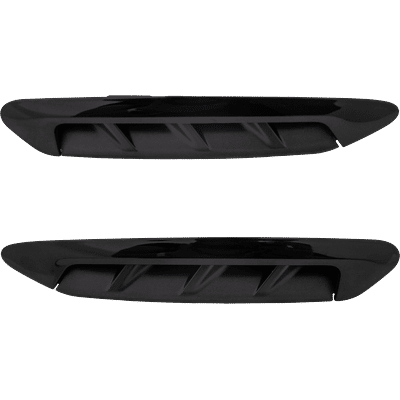 JC Whitney Fender Vents Black, Front, Driver & Passenger Side, 1-year unlimited-mileage warranty SET-GB22470003