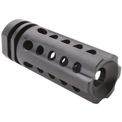 ABC RIFLE COMPANY AR-15 Linear Compensator Multi Ported Flash Hider .223 Remington/5.56x45mm NATO 1/2x28 Nitride Black MB15-MULTIPORT