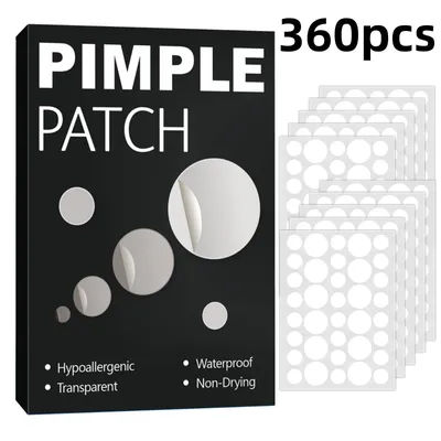 Clear Invisible Acne Patches for Face – Hydrocolloid Spot Stickers, Oil-Free, Day & Night Use, Blend with All Skin Tones