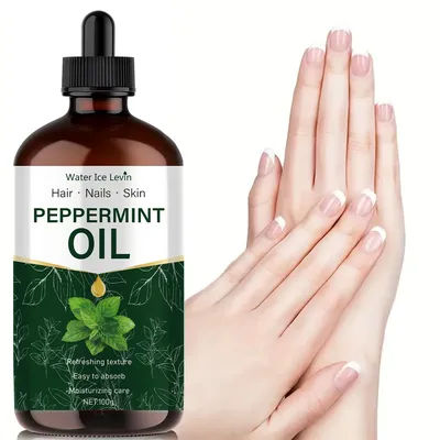 100g Peppermint Essential Oil, Extracted from Natural Plants, Hypoallergenic, Moisturizing Massage Oil Suitable for Men and Women, Hair, Diffusers, and Humidifiers