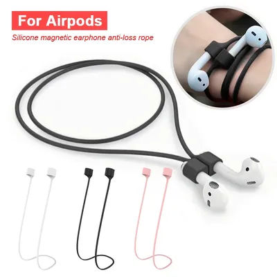 Corde d'écouteurs magnétique Anti-perte en Silicone, pour Apple Airpods 4 3 Pro 2 1, câbles d'écouteurs sans fil Bluetooth, ficelle de sport pour le cou