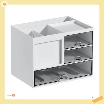 Dustproof Stackable Storage Box for Desk Drawers - Office Supplies - Ideal for Students as Stationery Organizer