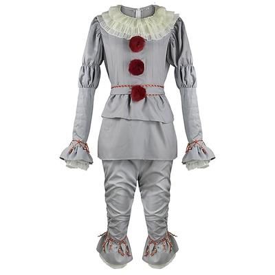 Costume di Carnevale Costume Cosplay Costume da festa Mascherata Clown Burlesque Clown Pennywise esso Abiti Cosplay Bambini Adulti Per uomo Per donna Ragazzi Mascherata martedì grasso Feste Halloween