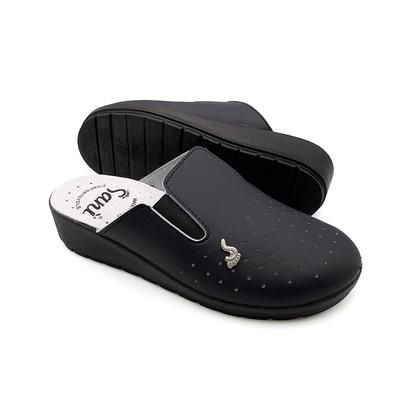 Sanì Ciabatte Sanitarie Anatomiche Pantofole in Vera Pelle con Elastic