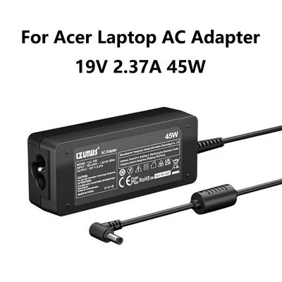 45W AC Adapter For Acer laptop Charger 19V 2.37A 3.0x1.1mm Compatible With Acer Chromebook Aspire Swift 1 /3 /5 Series