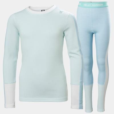 Helly Hansen Junior Lifa Merino Midweight Base Layer Set Blue 12